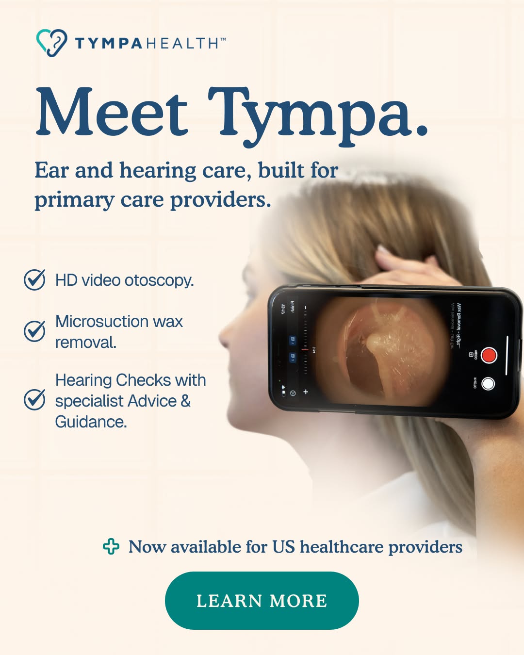 Ad09 · Meet Tympa Otoscopy Meta ad creative preview